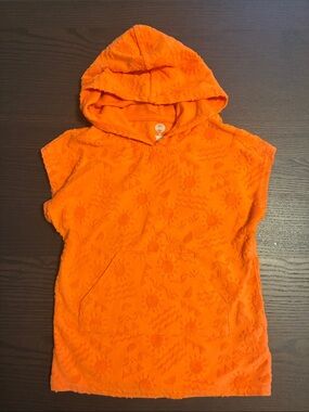 wonder nation Bright Orange Hooded Terry Tunic